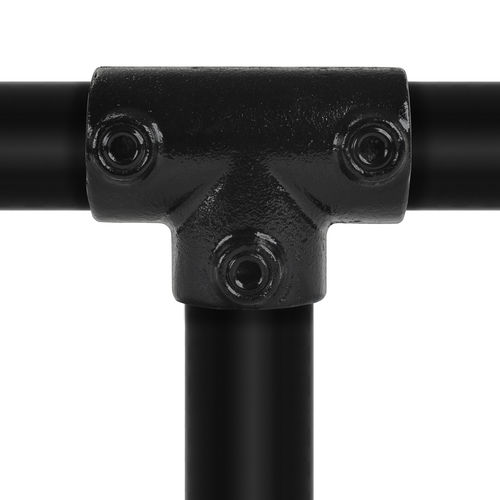 T-Verbinder 90° - lang - schwarz - Rohrverbinder