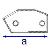 Art.129 T-Verbinder verstellbar 30-60° - Rohrverbinder
