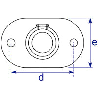 Art.132 Geländerfussplatte - Rohrverbinder