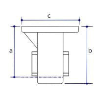 Art.134 Bodenmuffe - Rohrverbinder