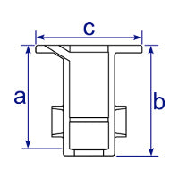 Art.134 Bodenmuffe / Bodenhülse - Rohrverbinder