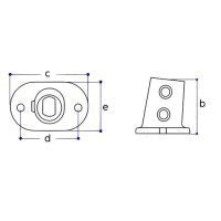 Art.152 Plaque de pied 0-11° - Raccord de tube