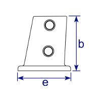 Art.152 Plaque de pied 0-11° - Raccord de tube