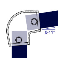 Art.154 Kniegelenk 0-11° - Rohrverbinder