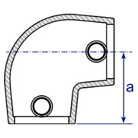 Art.154 Articulation du genou 0-11° - Connecteur de tube