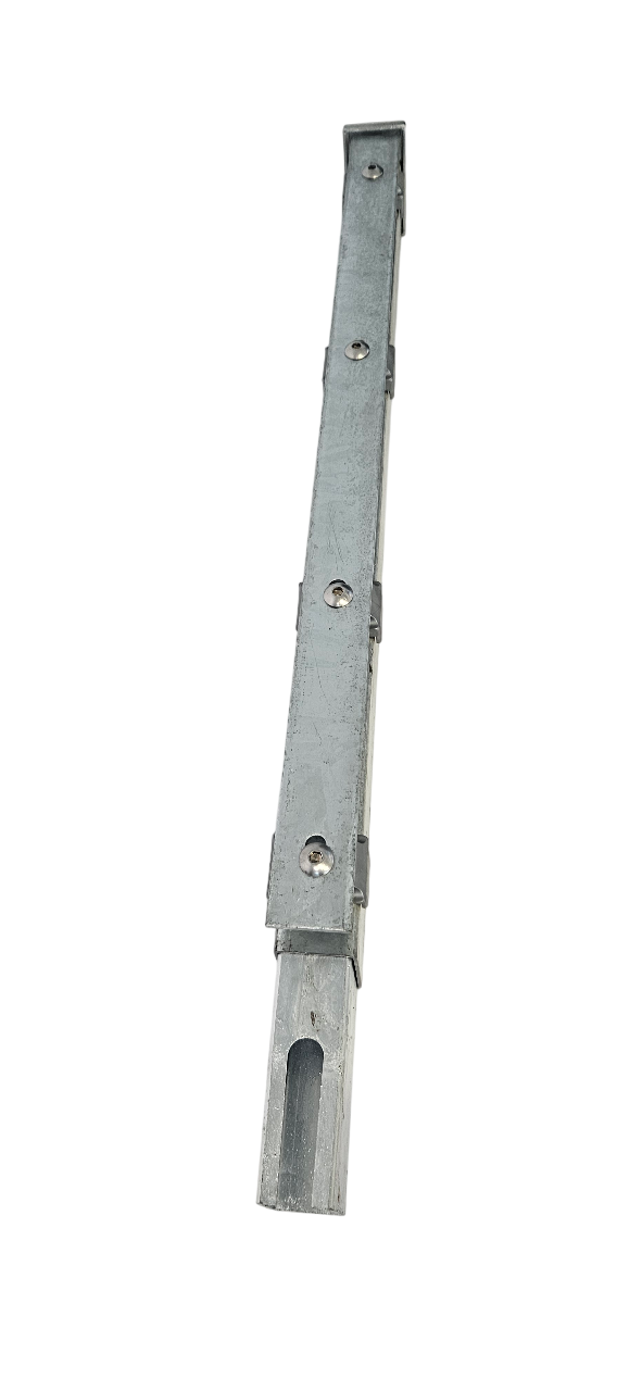 Plaque de base poteau d&#39;angle, pour poteau carré 60/40 mm, à emboîter