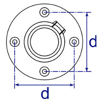Art.131 Fussplatte - schwarz - Rohrverbinder