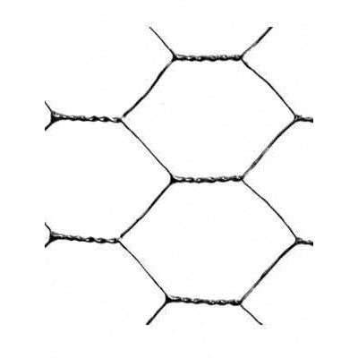 Treillis hexagonal galvanisé, rouleau de 25 mètres courants