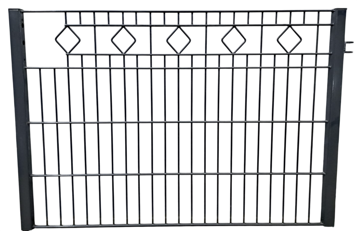 Tor Eco "Peter" anthrazit, Höhe 83 cm, Breite 118 cm / inkl. Pfosten